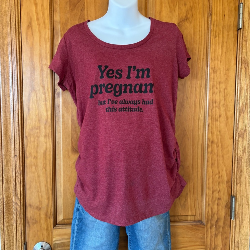 Printed maternity tee
